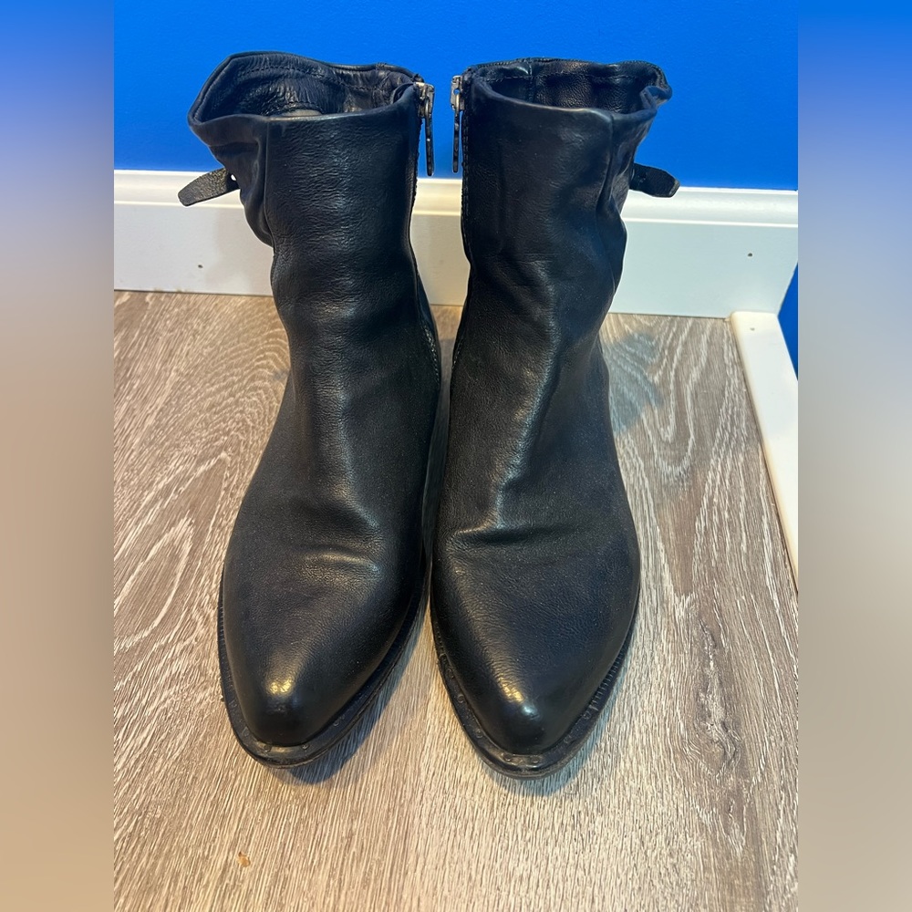 A.S.98 black western ankle boot size 38
